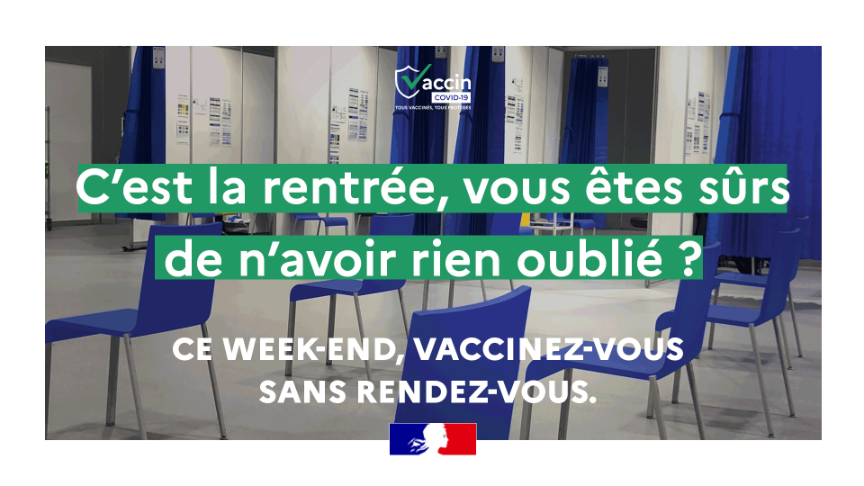 « À la rentrée, tous vaccinés »