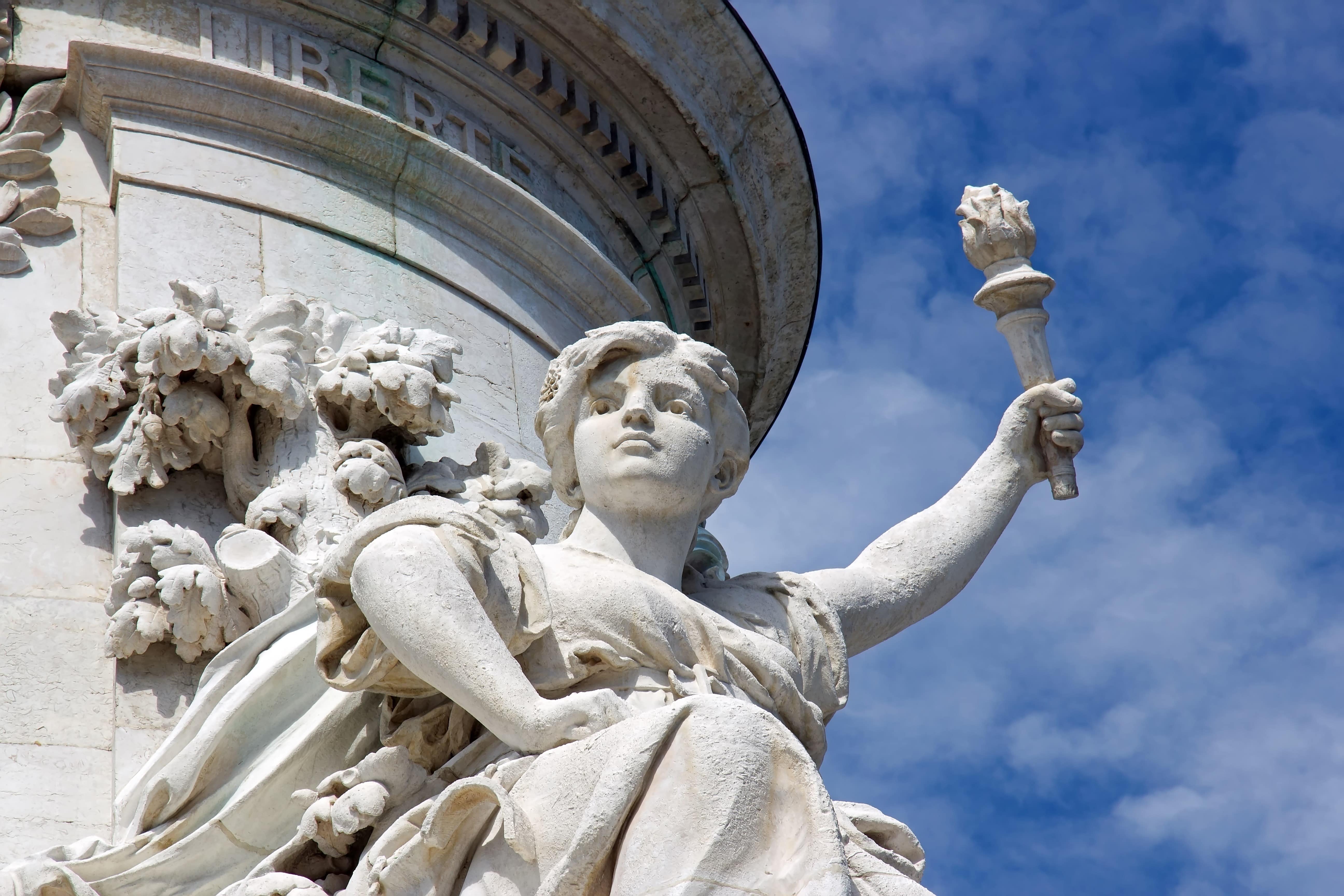 Le monument à la République, Paris. <br>