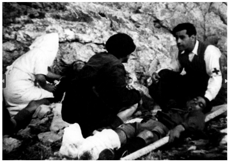 Photo : les infirmières de la grotte de la Luire au maquis du Vercors