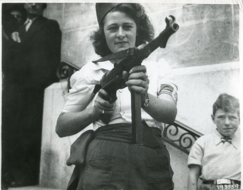 Photo de Simone Segouin en août 1944