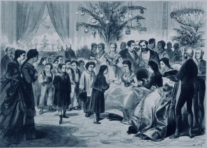 Fête de Noël offerte par Mme la princesse de Metternich aux enfants pauvres du VIIe arrondissement