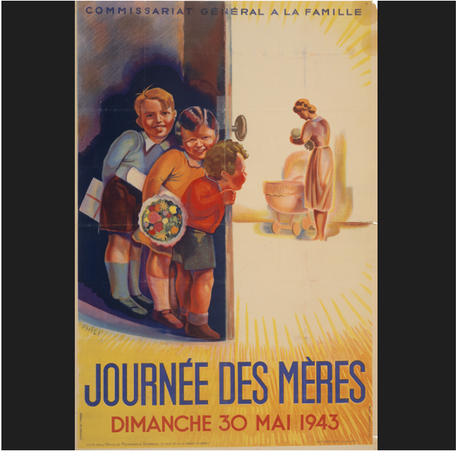 Affiche faite par l’État français pour la Fête des mères du dimanche 30 mai 1943