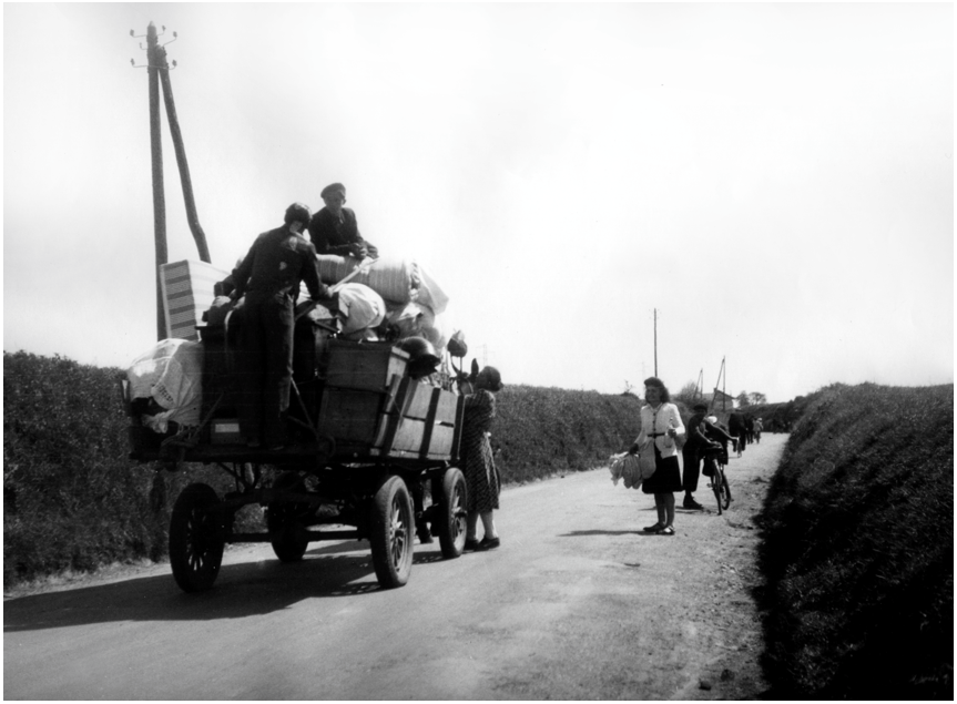 Photo de l'exode dans la campagne