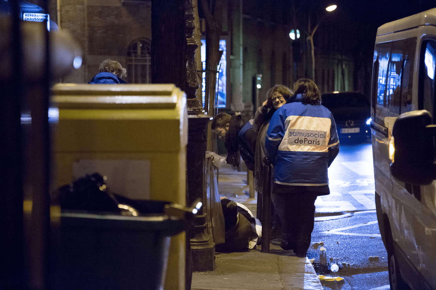 Le Samusocial de Paris en maraude.